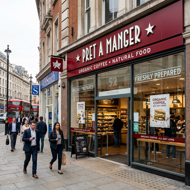 Pret A Manger Cardiff Shop Front